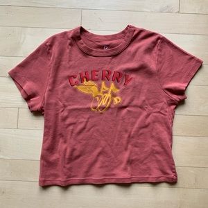 CherryLa Medium Mile High Baby Tee (Canyon Coral)